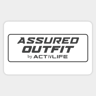 Assured Outfit by Activlife Wear Tagline Logo Sports Branding Magnet